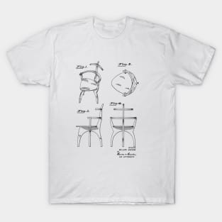 Chair VINTAGE PATENT DRAWING T-Shirt